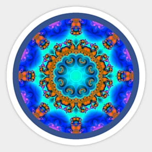 Mandala Magic - Kaleidoscopic Fractal 2.10.2024 C Sticker